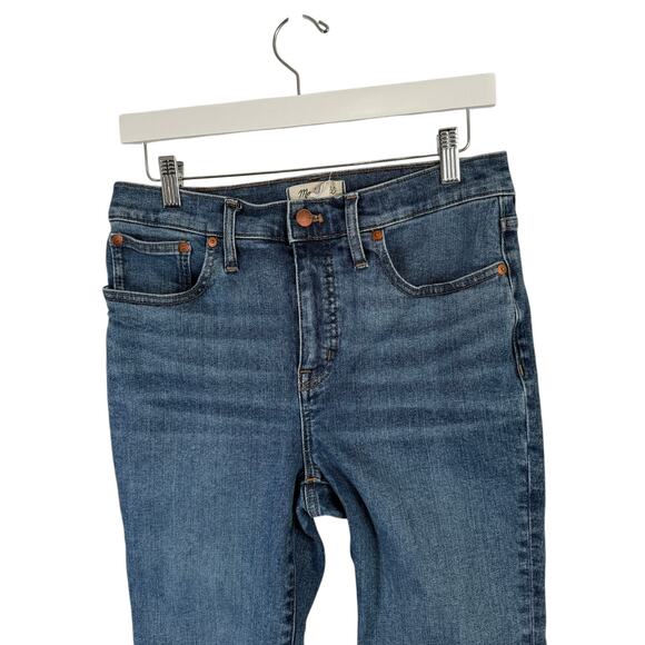 Madewell Petite Cali Demi Boot Jeans Glenside Medium Wash High Rise Womens 29P - Picture 3 of 10